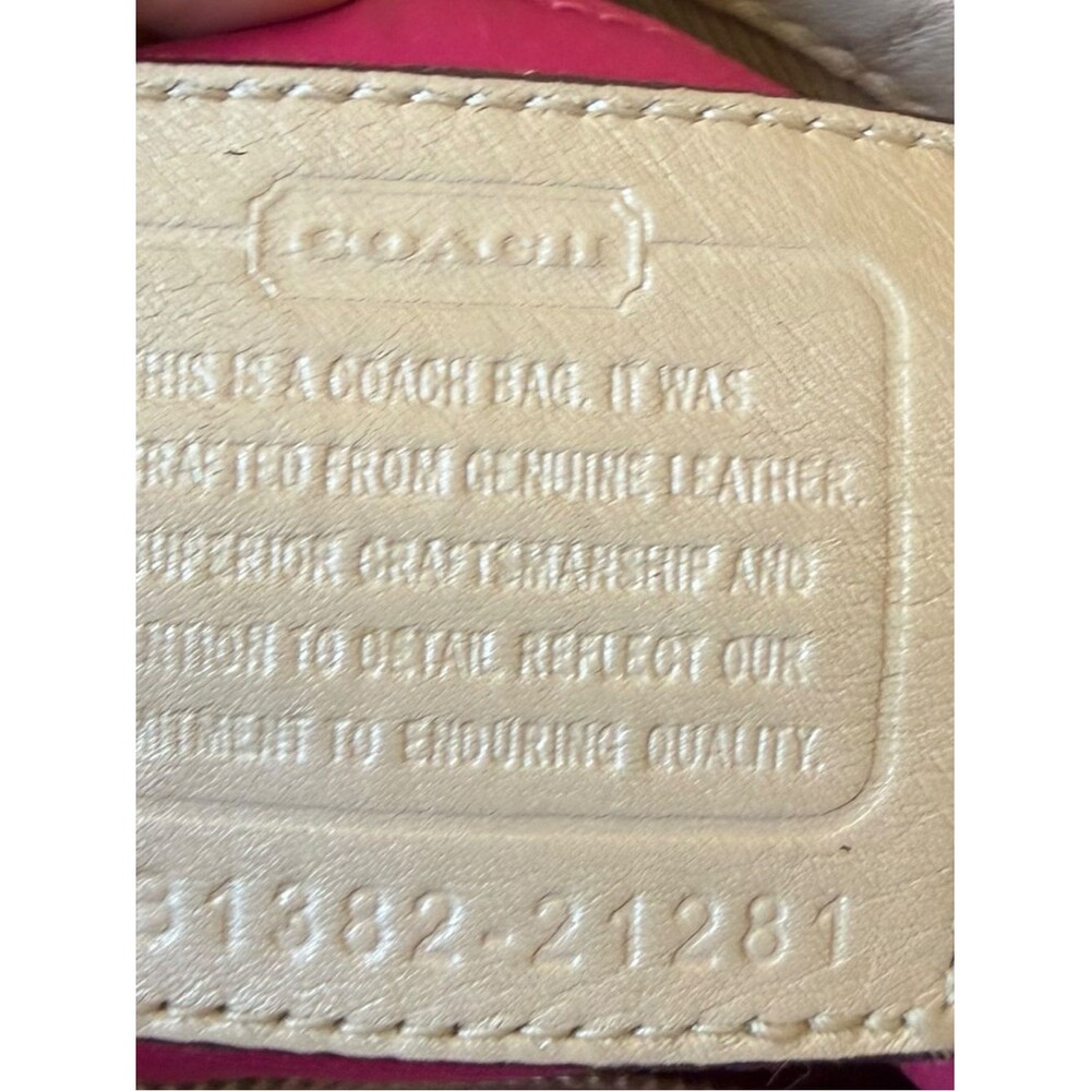 Coach 1302-21281 Ivory Gathered Leather Satchel Shoulder Bag Gold Hardware - Picture 2 of 16